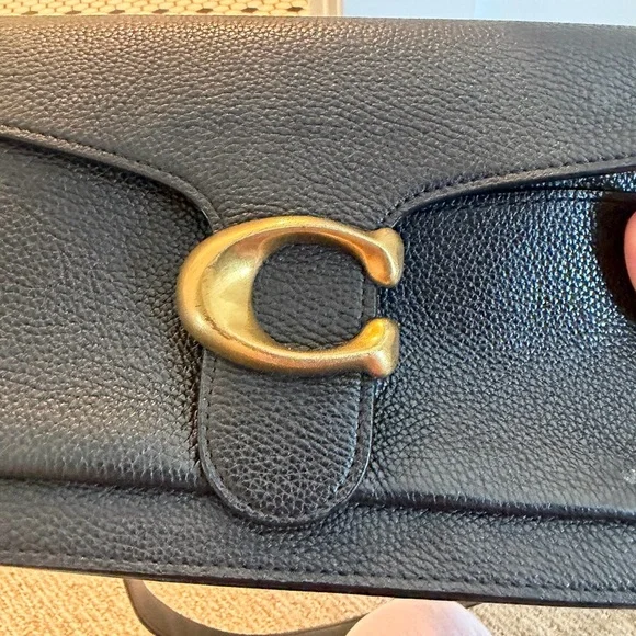 Coach Black Crossbody Bag with Gold Accent - Picture 2 of 7